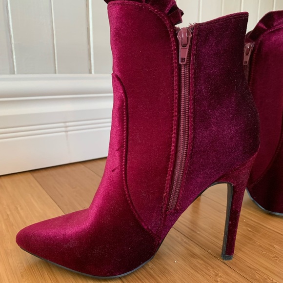 Justfab Heeled booties 4,5’’ plum - Picture 2 of 4